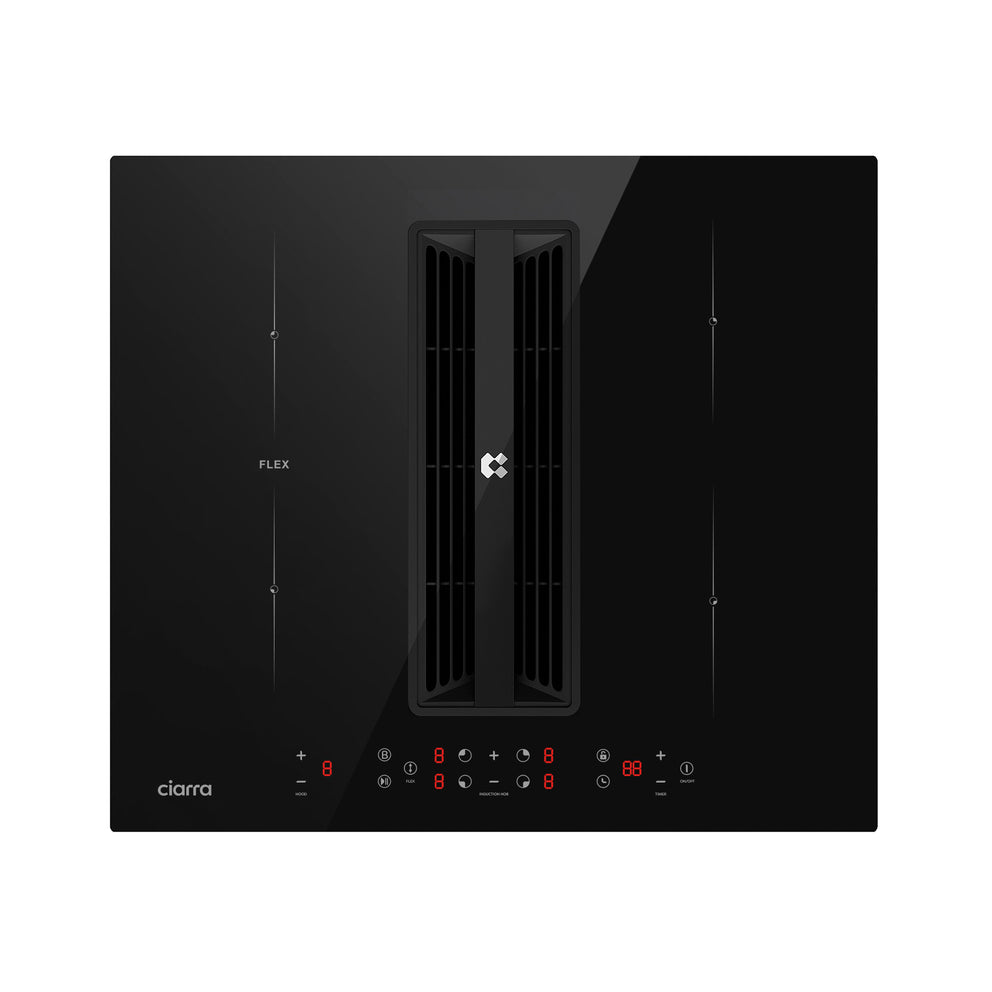 Ciarra ONE Piano ad Induzione con Cappa Integrata Compatto 590 mm con Sistema Plasma⁺ Integrato CBBEH594BBF-OW