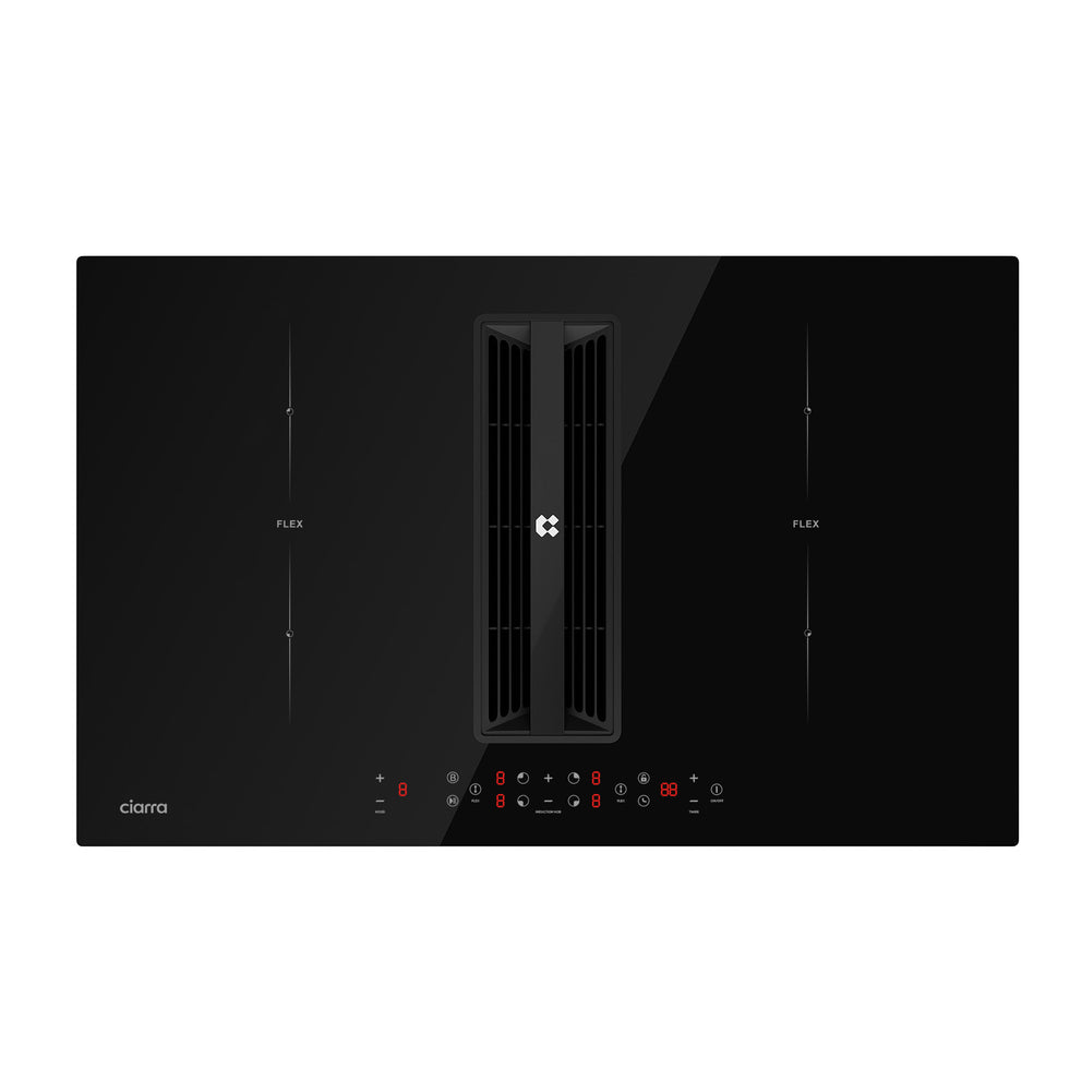 piano induzione con cappa integrata