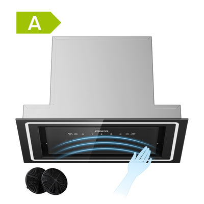 Ciarra Cappa Cucina Scomparsa Cappa da Incasso 52cm, Classe A, Touch e Controllo Gestuale CBCB5931C-OW
