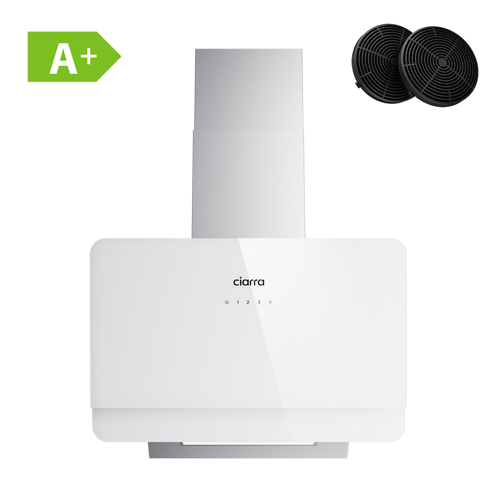 Ciarra 60cm Cappa Verticale Touch Control Bianco CBCS6765C-OW