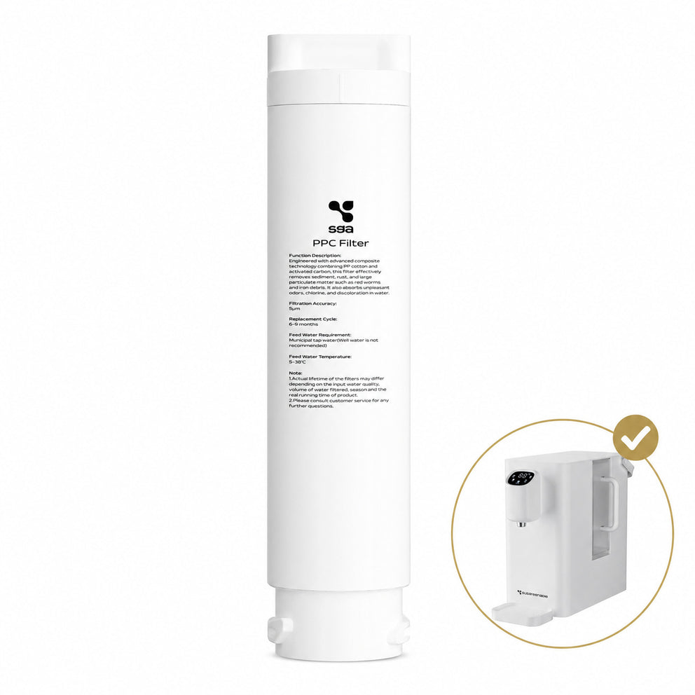 Ciarra x Susgreenable Cartuccia Filtro PPC di Ricambio SGPPCF04 Compatibile con SGIWDR04-W