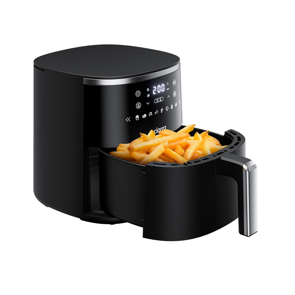 patatine fritte in friggitrice ad aria