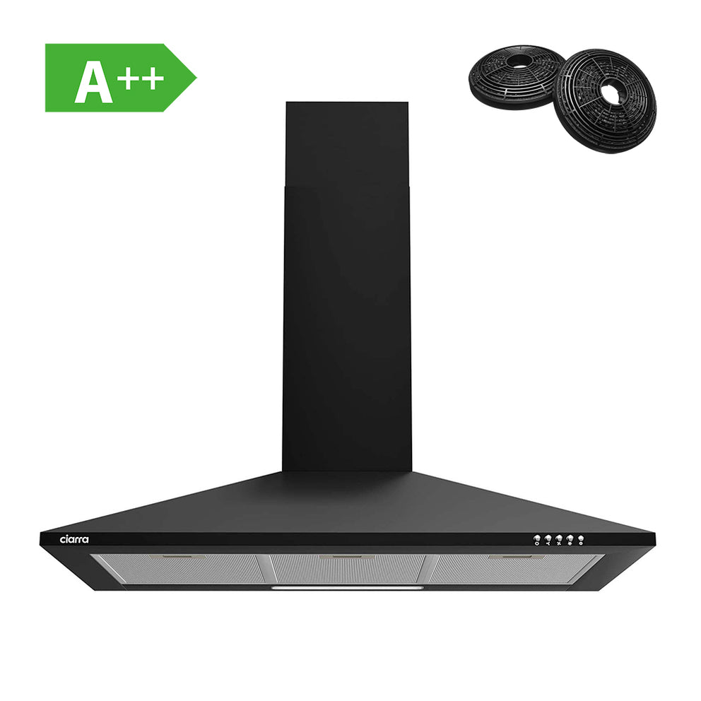 CIARRA 90cm Cappa a parete a piramide CBCB9201-OW