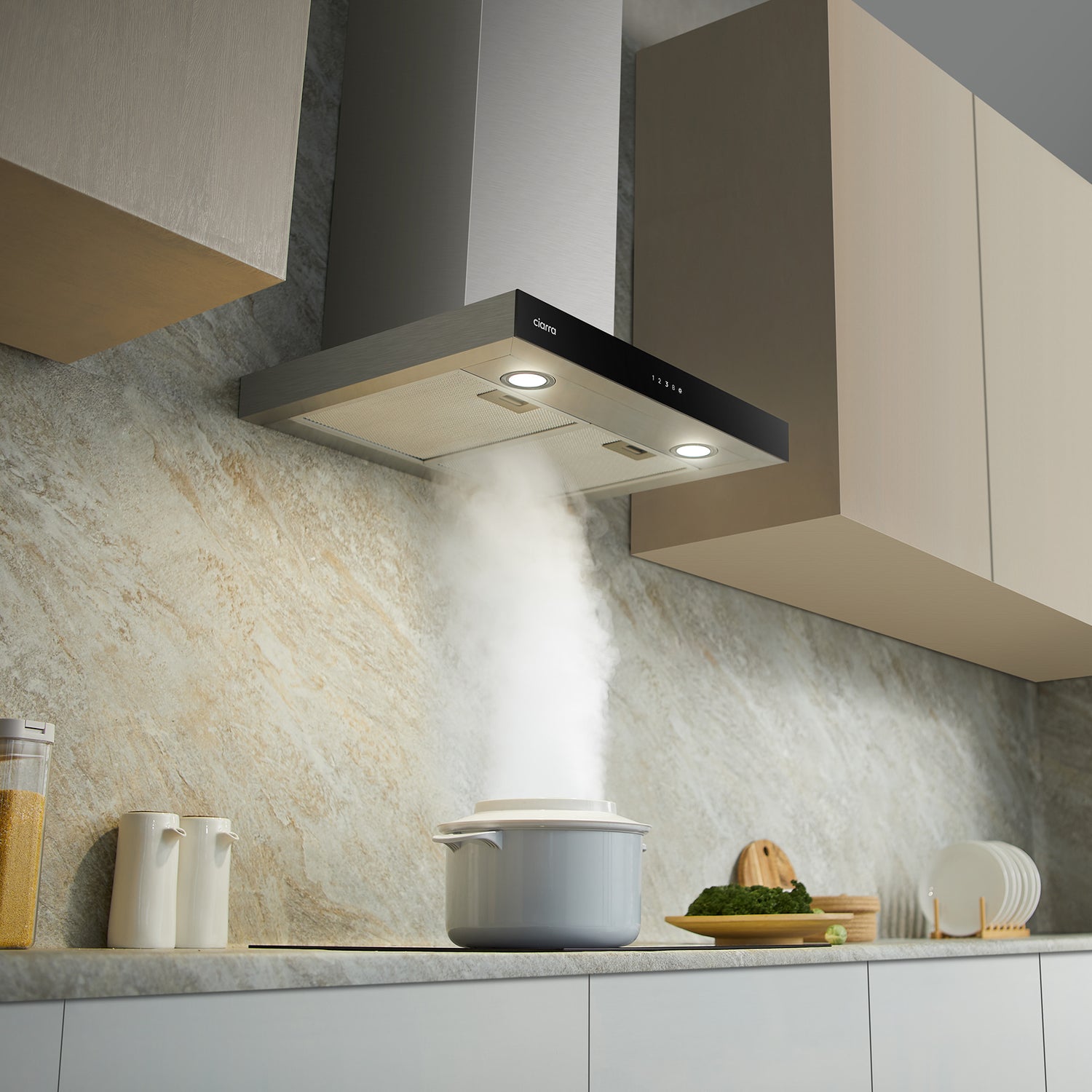 CIARRA Cappa Aspirante Touch Control 60cm CBCS6102-OW