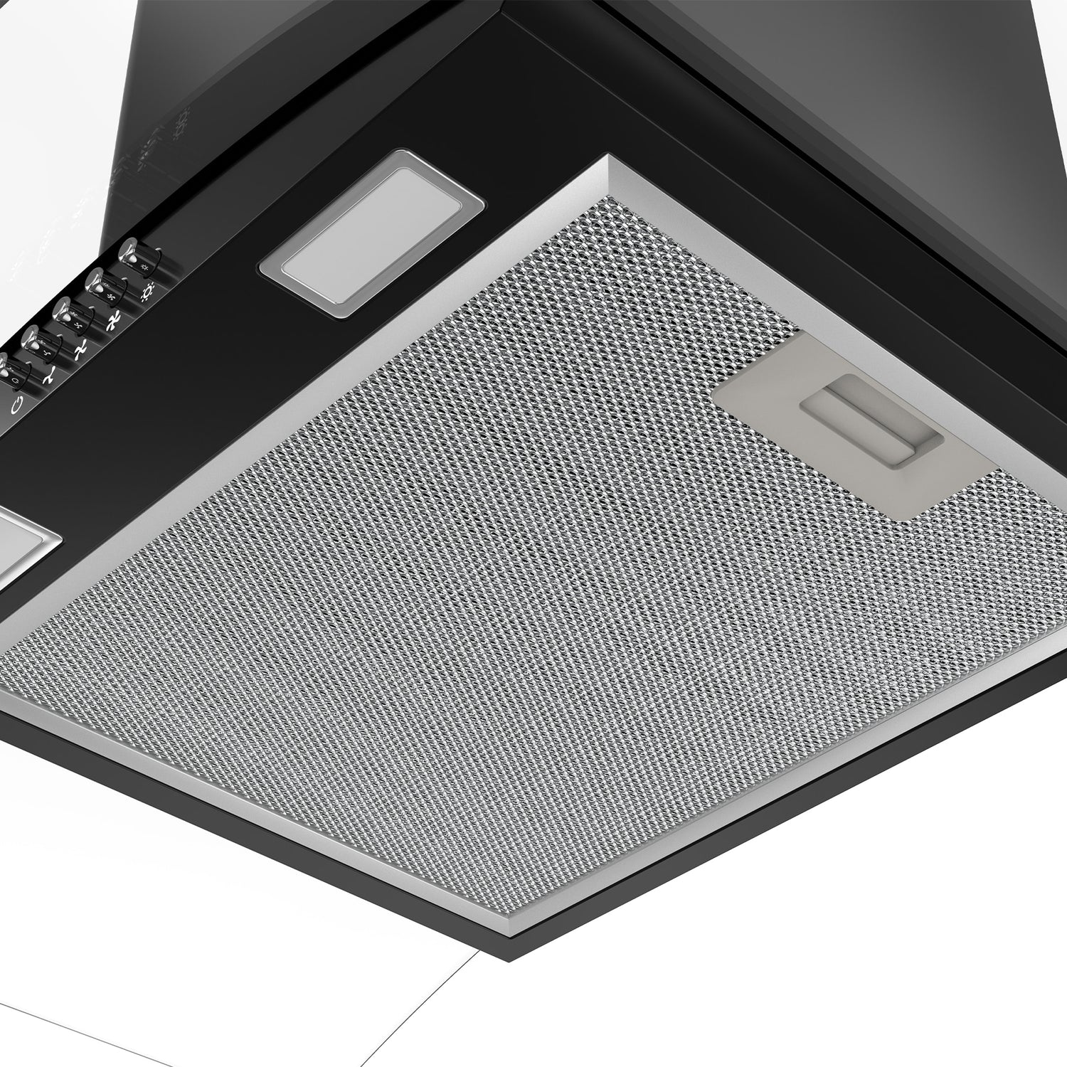 CIARRA Cappa In Vetro Curvo 60cm CBCB6506C-OW