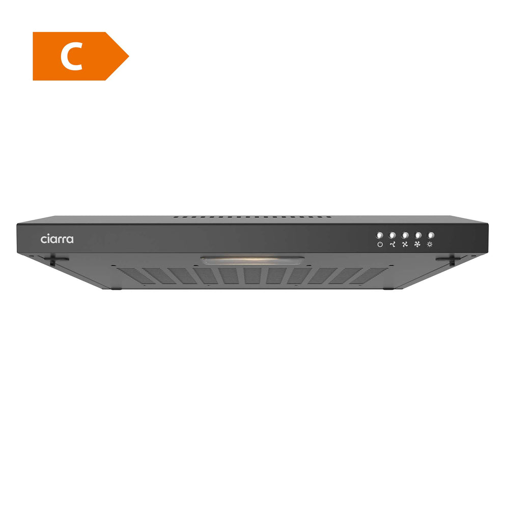 CIARRA Cappa Slim Da 60cm In Nero Sottopensile CBCB6903-OW