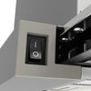 CIARRA Cappa Sottopensile Telescopica/Scorrevole 60 cm con 2 Velocità CBCS6906D-OW