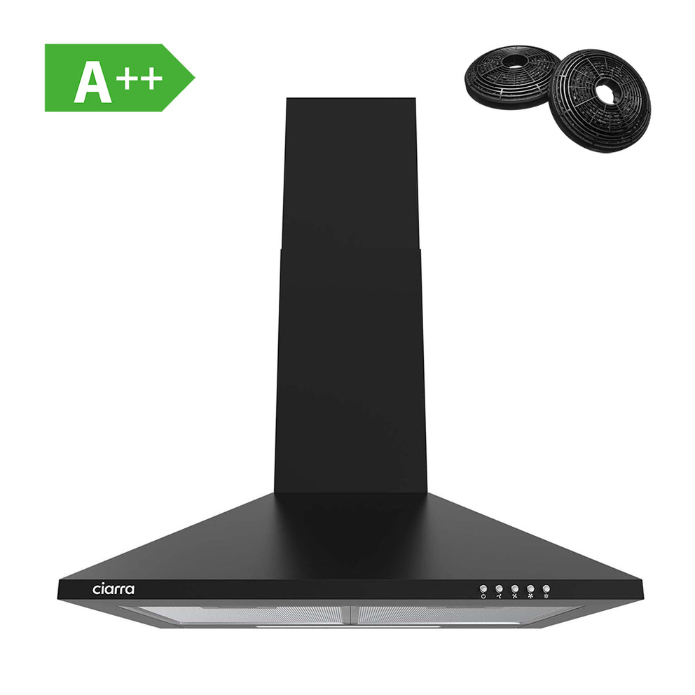 CIARRA Cappa a parete piramide 60cm CBCB6201-OW