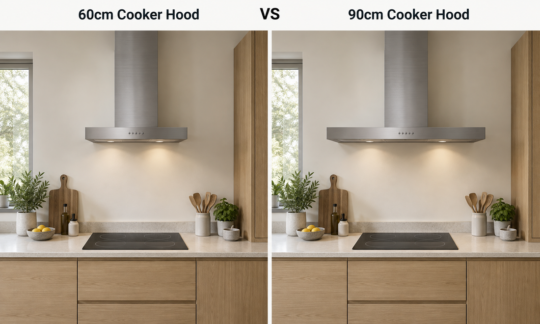 Cappa da 60 cm vs 90 cm: quale dimensione scegliere?