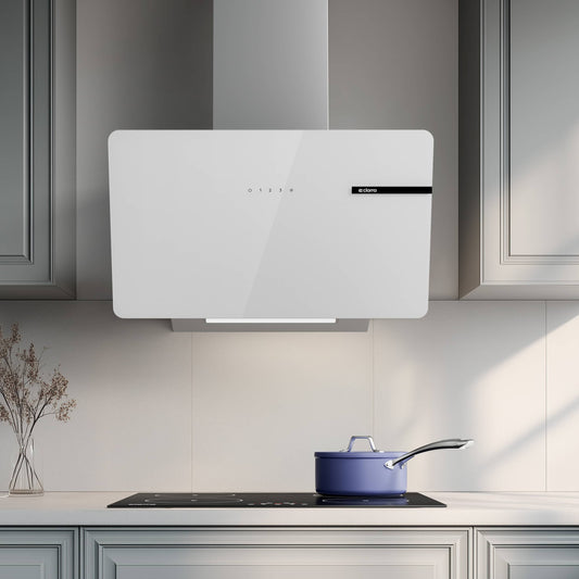 cappa inclinata bianca