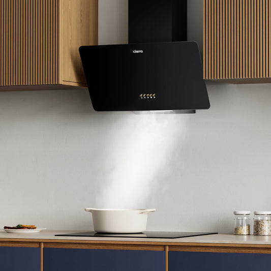 Cappe Inclinata Nere Smart per Case Moderne Europee