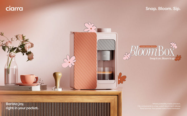 Macchina caffè rosa per casa, viaggio e regali