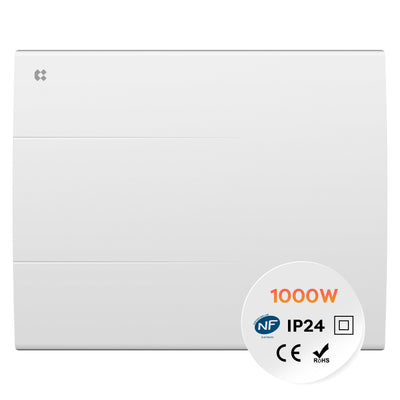 Ciarra Radiatore Elettrico a Inerzia Ceramica – Termosifone da Parete a Basso Consumo con Calore Dolce, Sensore Finestra Aperta (1000W–2000W)