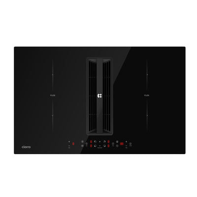 Ciarra ONE Piano Induzione con Cappa Integrata Ultra 830 mm con Sistema Plasma⁺ Integrato CBBEH834BBFF-OW