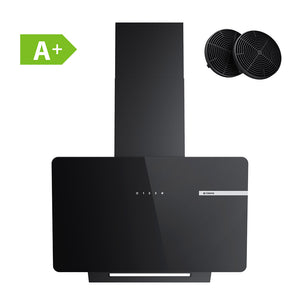 Ciarra Cappa Cucina 60cm Cappa Parete Cappa Nero Verticale Touch Control CBCB6765B-OW