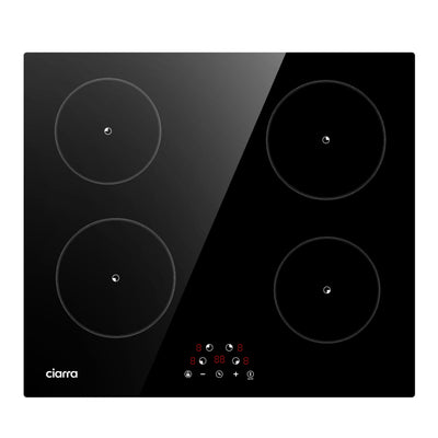 CIARRA Piano Cottura ad Induzione Piastra 4 fuochi 9 livelli di potenza CABBIH4-F