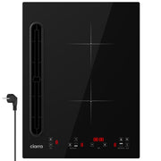 CIARRA ONE Piano Cottura a Induzione con Cappa Integrata 2 Zone 39 cm, Plug & Play con Spina, CBBEH3952-2B