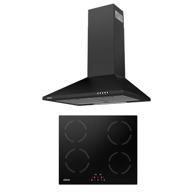 Ciarra Set Classico 60 cm: cappa a parete + piano a induzione 4 zone