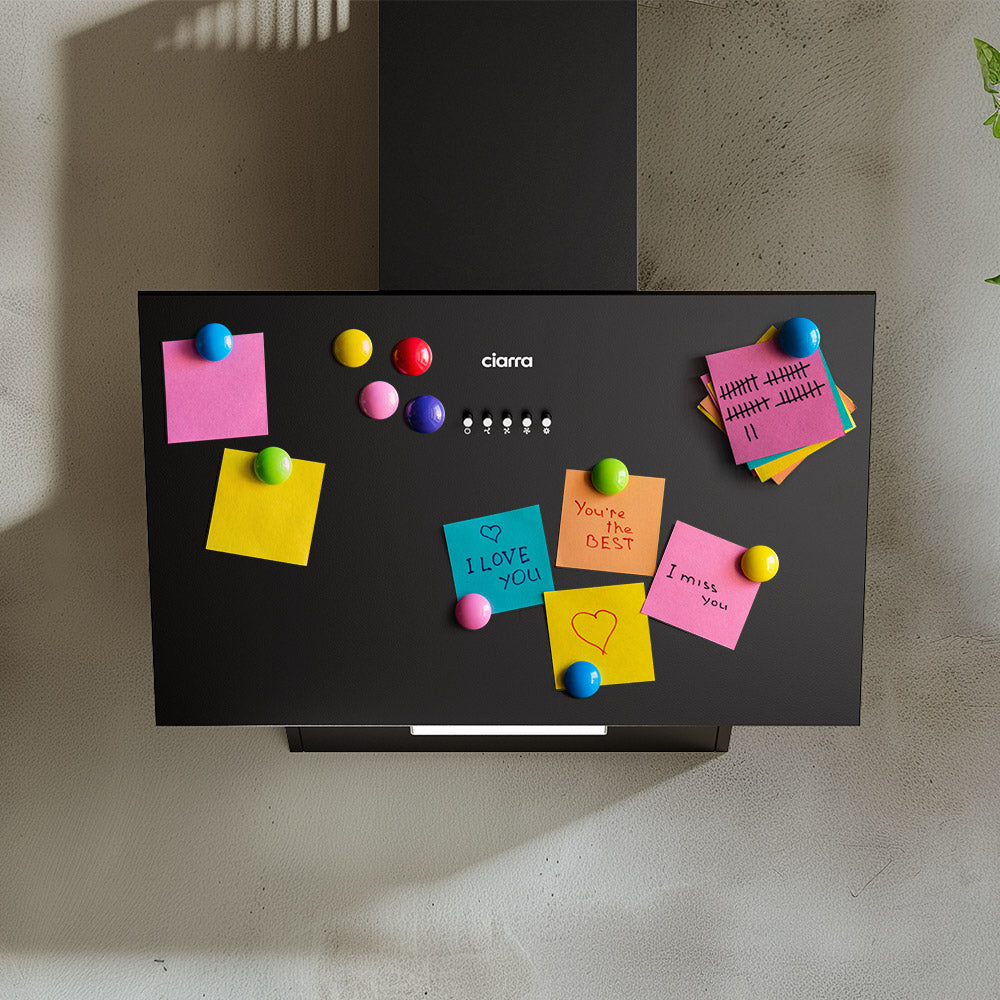 Cappa Aspirante Inclinata CIARRA 60 Cm - Classe A+++, 650 M³/h, Ricircolo O Scarico, Nero - Foto 9