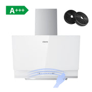 CIARRA Cappa Aspirante Inclinata 60cm – Elegante per Cucine Moderne (A+++) CBCW6736A-OW