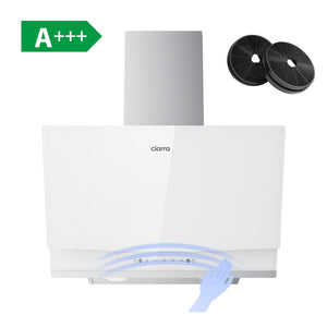 CIARRA Cappa Aspirante Inclinata 60cm – Elegante per Cucine Moderne (A+++) CBCW6736A-OW