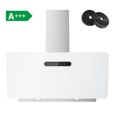 Ciarra 90cm Cappa Inclinata Bianca Cappa Aspirante Controllo WIFI App CBCW9736K-OW