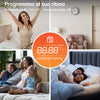 Termosifone elettrico nero a parete CIARRA con design sottile 9,4 cm