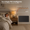 Tecnologia PID intelligente, temperatura stabile, consumo controllato per radiatore elettrico CIARRA nero