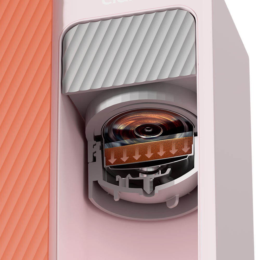 Ciarra BloomBox Macchinetta Espressiera Macchina da Caffè Espresso Portatile 15Bar, Controllo Temperatura 3 Livelli, Eco-Sostenibile Senza Capsule, Beccuccio Anti-Polvere, Casa & Outdoor