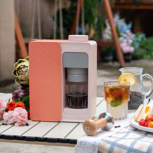 Ciarra BloomBox Macchinetta Espressiera Macchina da Caffè Espresso Portatile 15Bar, Controllo Temperatura 3 Livelli, Eco-Sostenibile Senza Capsule, Beccuccio Anti-Polvere, Casa & Outdoor