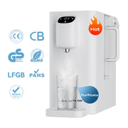 Ciarra x Susgreenable Depuratore Acqua Purificatore RO da Tavolo 4-in-1 – Acqua Calda Istantanea in 3s, Filtro Integrato, Senza Installazione, Efficienza 3:1 SGIWDR04-W