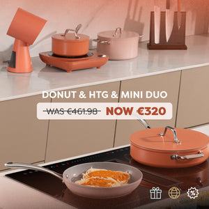 Ciarra Cucina PortoChef Quartet: Piano cottura a induzione Donut & HOOD TO GO & Pentole Mini Duo